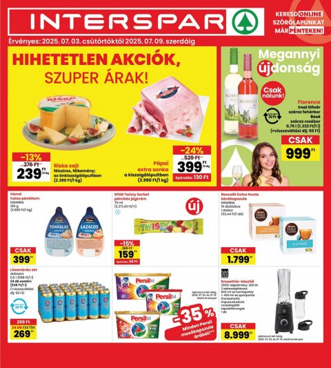 INTERSPAR akciós újság