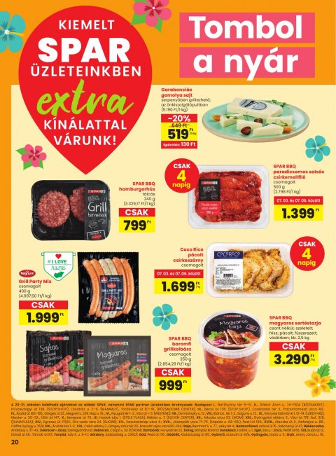 SPAR Extra akciós újság