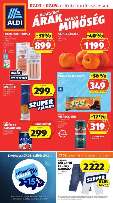 ALDI akciós újság