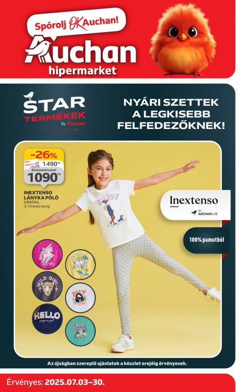 AUCHAN Hipermarket Ruházat akciós újság
