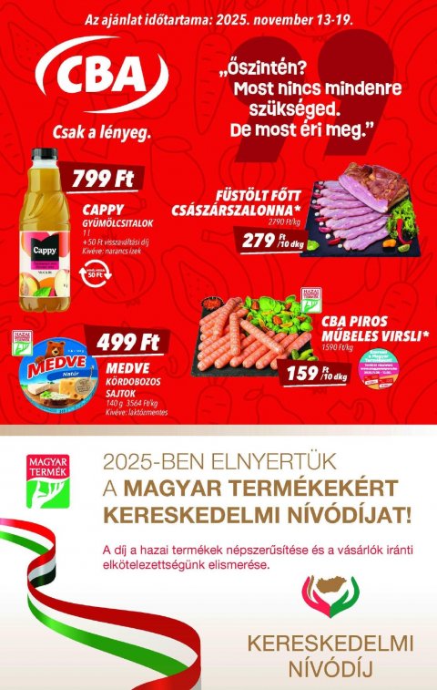 CBA akciós újság