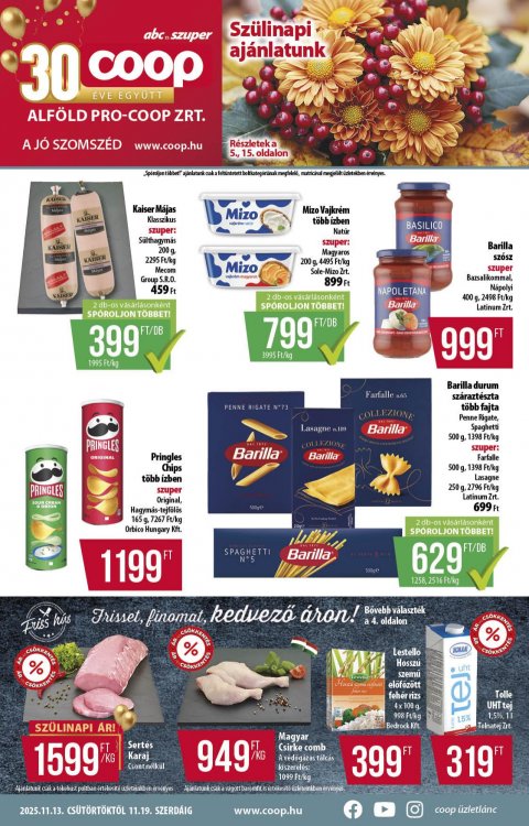 COOP Alföld akciós újság