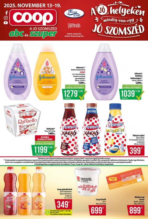 COOP Tisza akciós újság