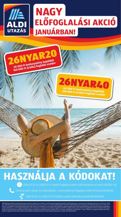 ALDI Utazás akciós újság