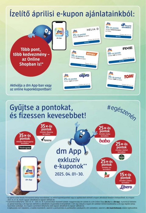 DM DROGERIE MARKT Április
