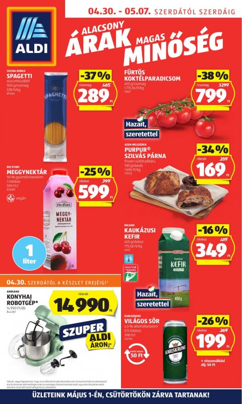 ALDI akciós újság