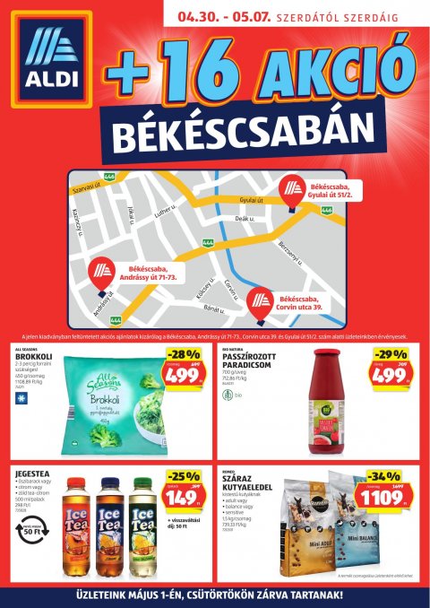 ALDI Békéscsaba Extra akciós újság