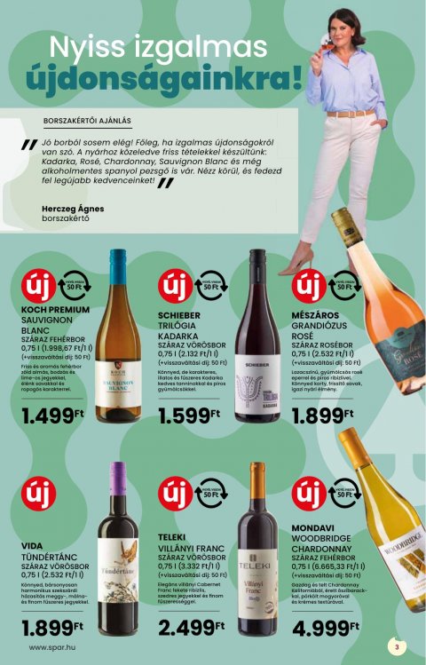 SPAR Bor tavasz katalógus akciós újság