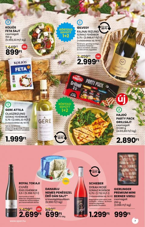 SPAR Bor tavasz katalógus akciós újság