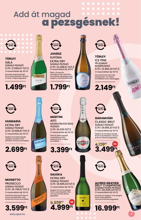 SPAR Bor tavasz katalógus akciós újság