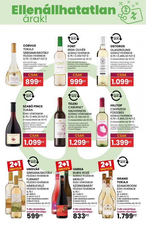SPAR Bor tavasz katalógus akciós újság