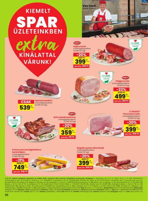 SPAR Extra akciós újság