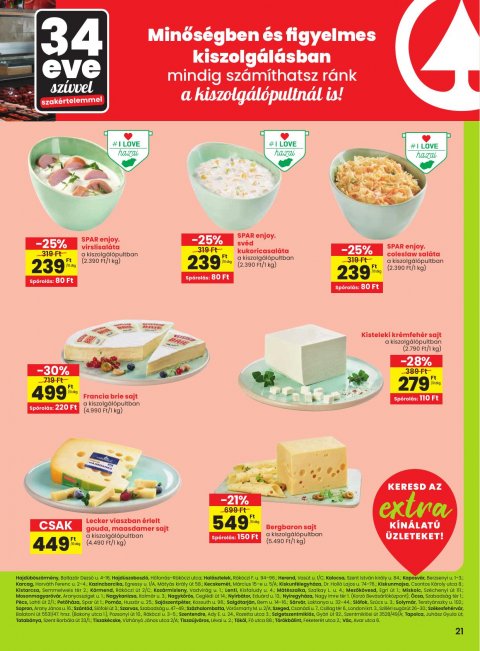 SPAR Extra akciós újság