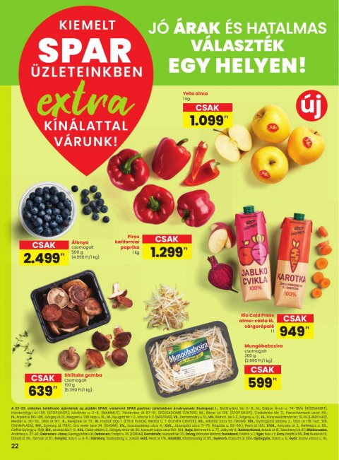 SPAR Extra akciós újság