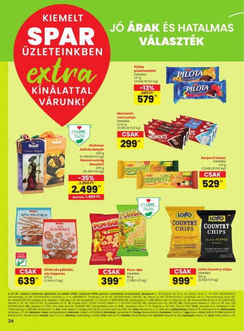 SPAR Extra akciós újság