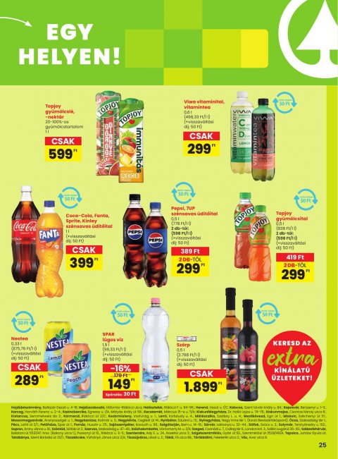 SPAR Extra akciós újság