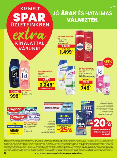 SPAR Extra akciós újság