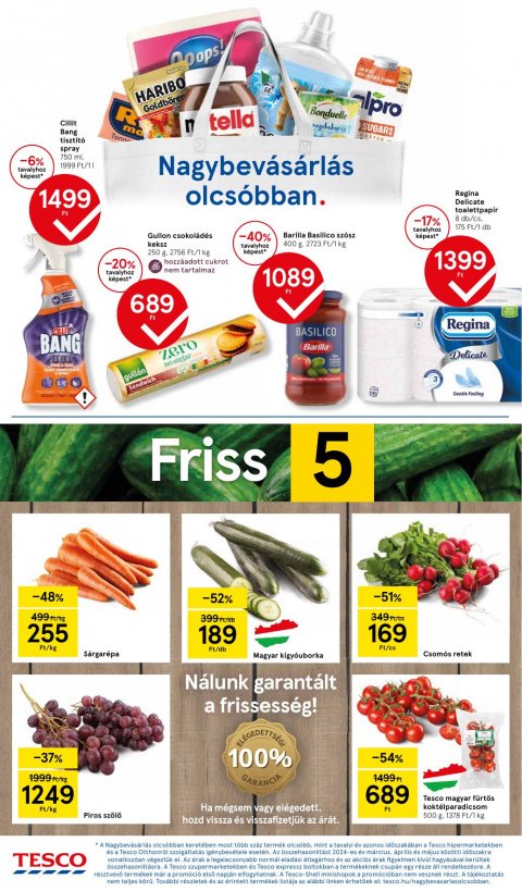 TESCO Szupermarket akciós újság