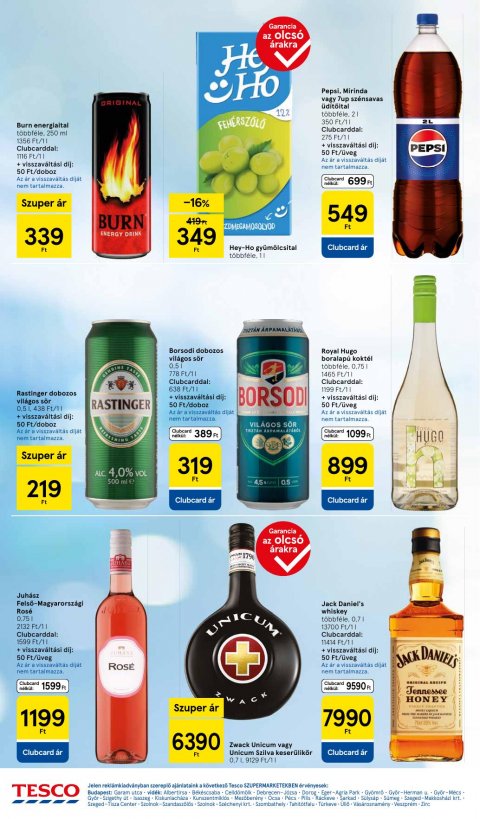 TESCO Szupermarket akciós újság