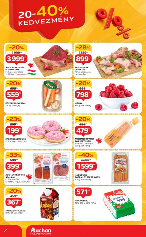 AUCHAN Szupermarket akciós újság
