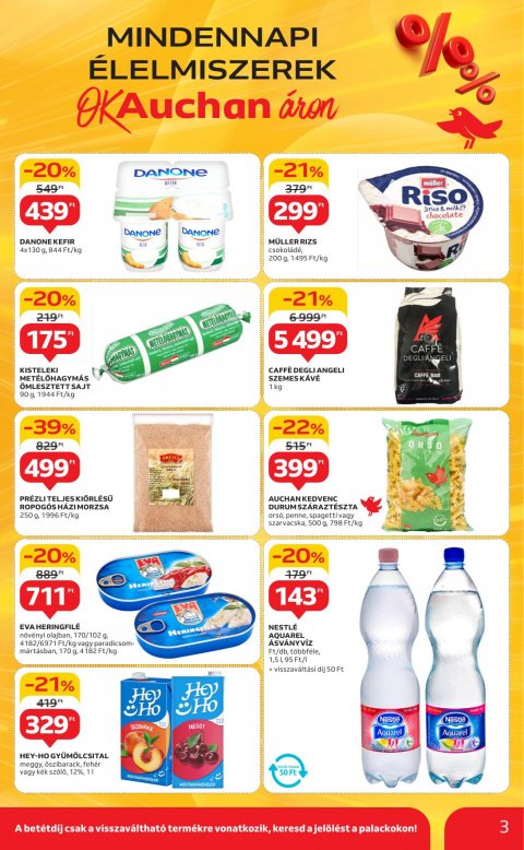 AUCHAN Szupermarket akciós újság