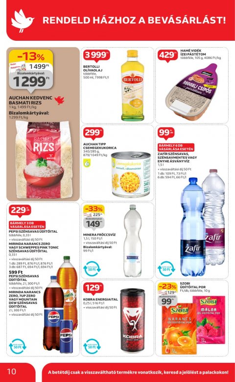 AUCHAN Szupermarket akciós újság