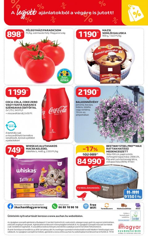 AUCHAN Szupermarket akciós újság