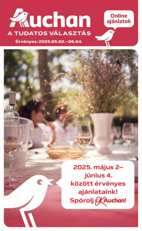 AUCHAN Hipermarket Bor akciós újság od 2. 5. 2025 do 4. 6. 2025