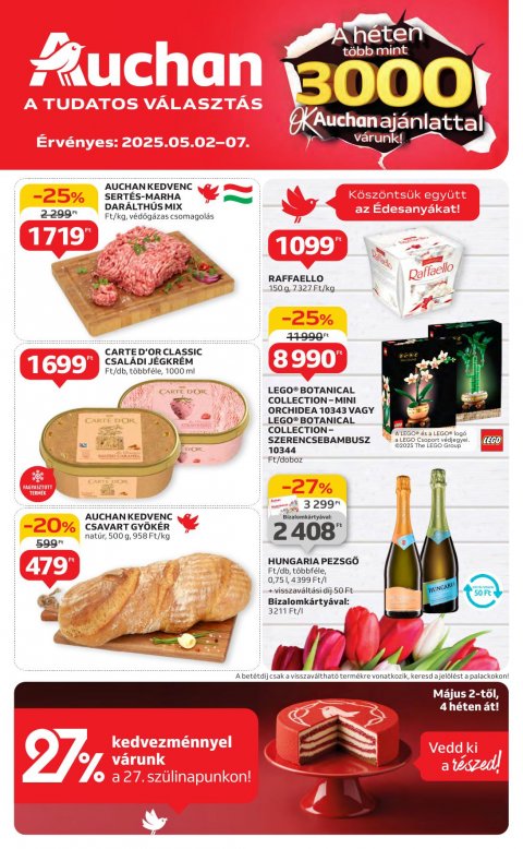 AUCHAN Hipermarket akciós újság od 2. 5. 2025 do 7. 5. 2025