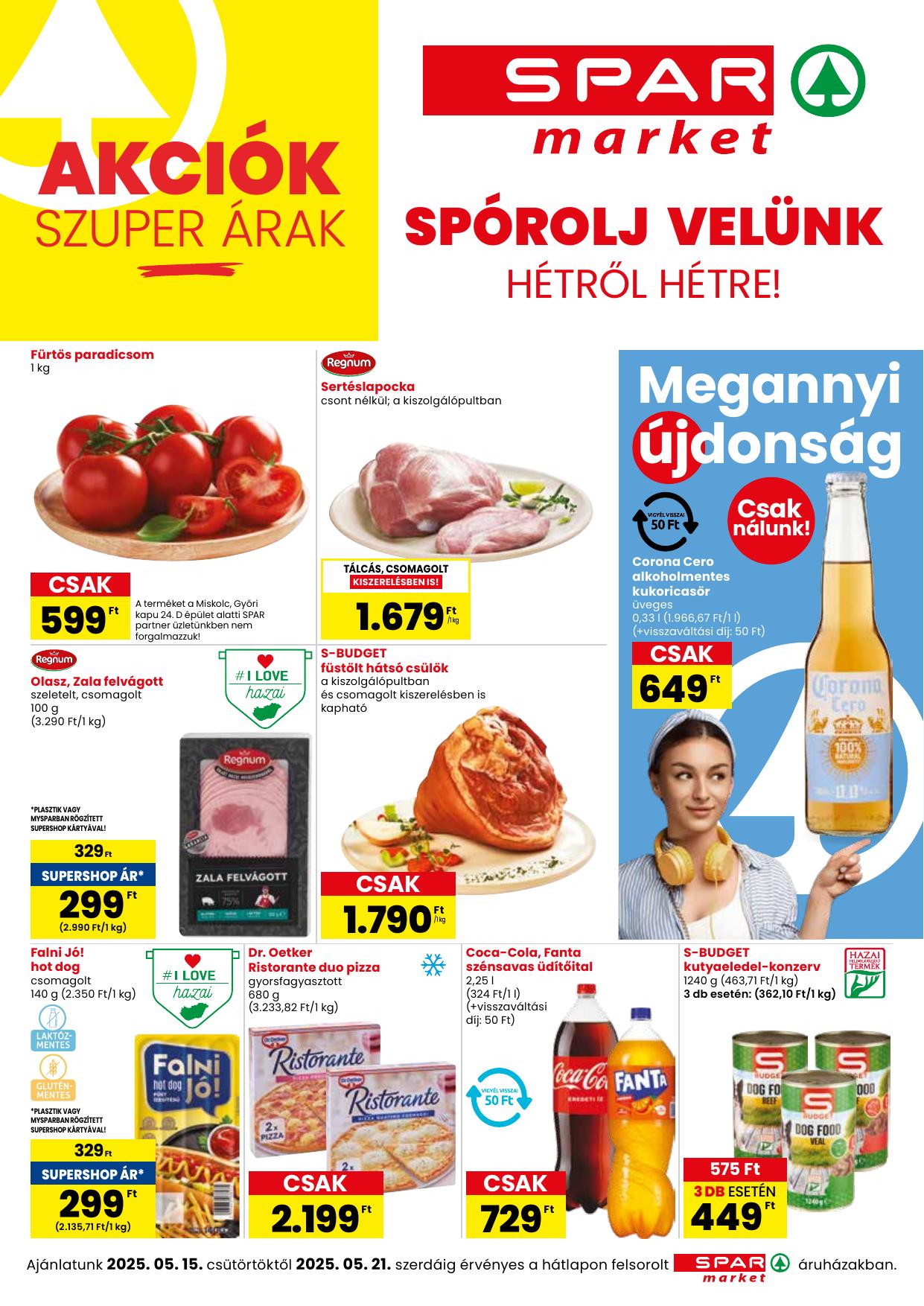 SPAR Market akciós újság od 15. 5. 2025 do 21. 5. 2025