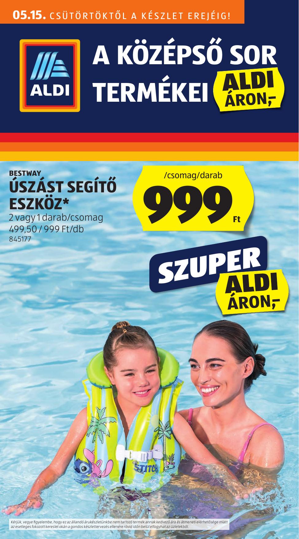 ALDI Középső sor akciós újság od 15. 5. 2025 do 15. 5. 2025