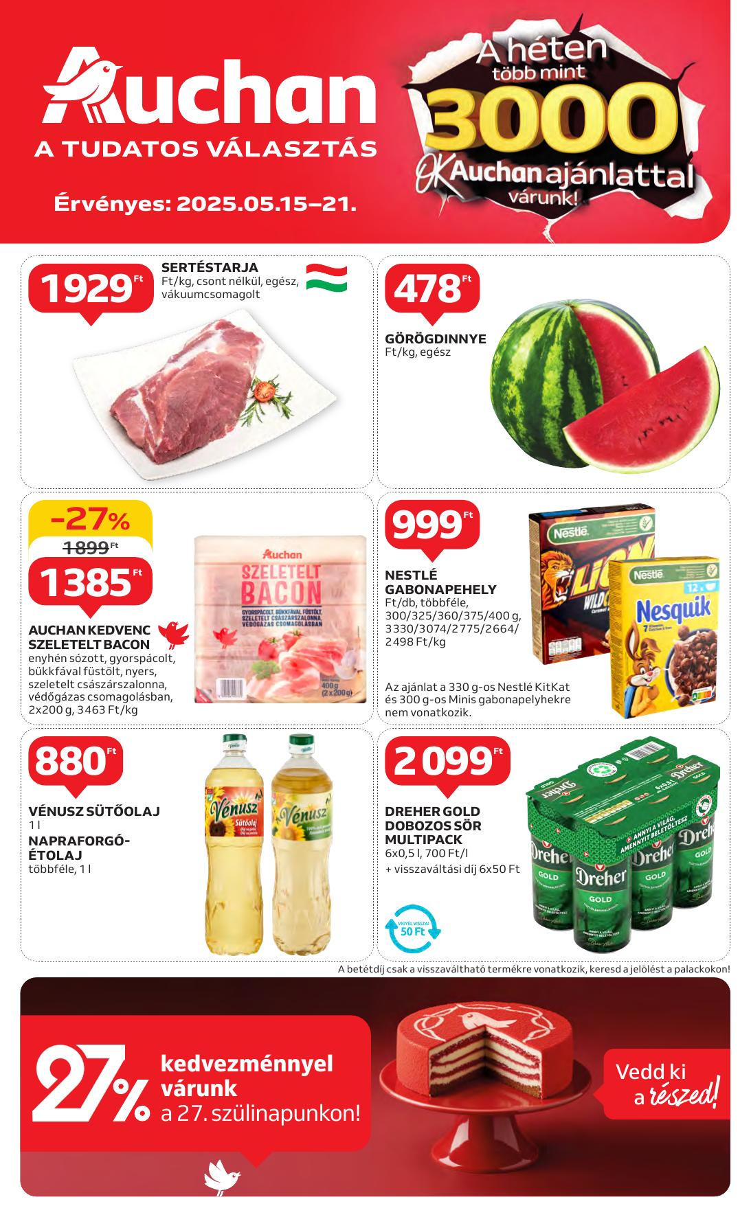 AUCHAN Hipermarket akciós újság od 15. 5. 2025 do 21. 5. 2025