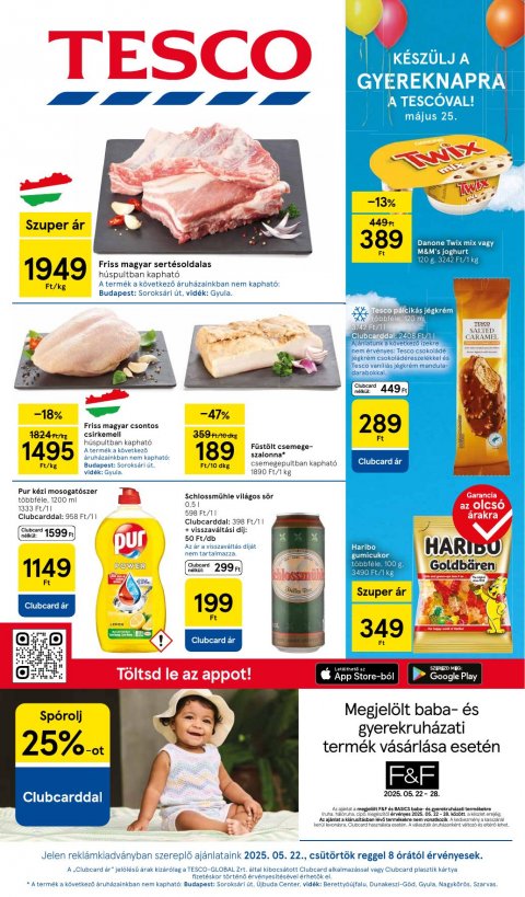 TESCO Hipermarket akciós újság od 22. 5. 2025 do 28. 5. 2025