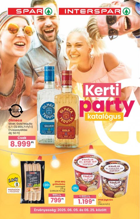 SPAR Kerti party akciós újság od 5. 6. 2025 do 25. 6. 2025