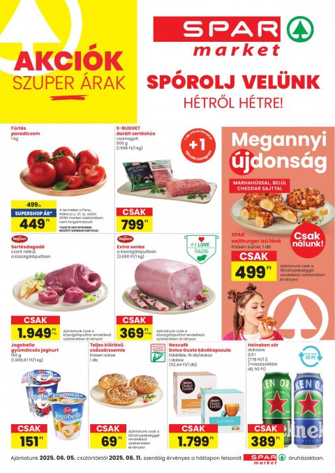 SPAR Market akciós újság od 5. 6. 2025 do 11. 6. 2025