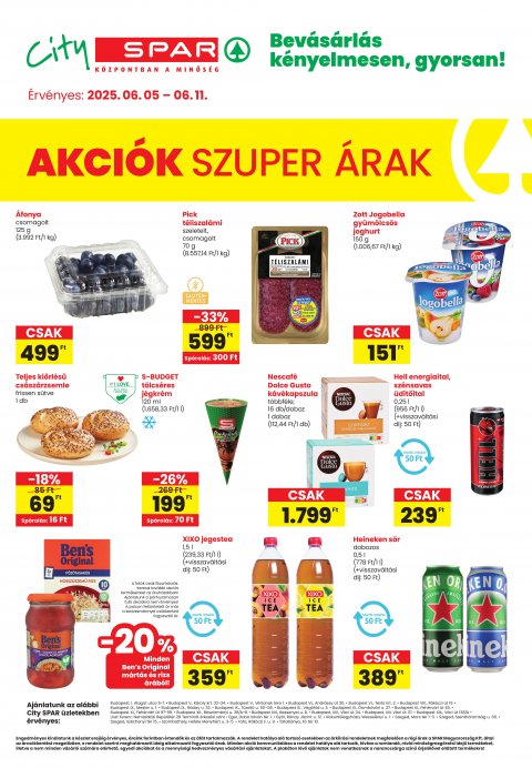 SPAR City akciós újság od 5. 6. 2025 do 11. 6. 2025
