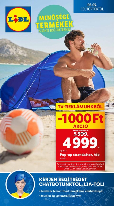 LIDL Nonfood akciós újság od 5. 6. 2025 do 6. 6. 2025
