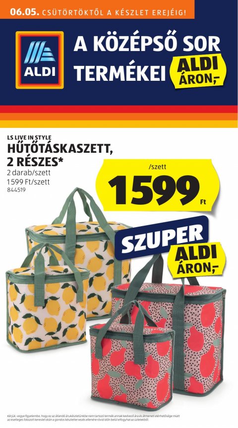 ALDI Középső sor akciós újság od 5. 6. 2025 do 5. 6. 2025