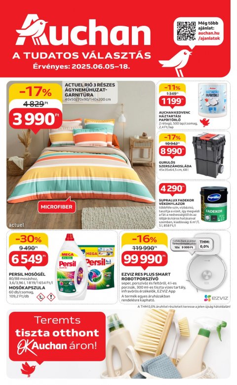 AUCHAN Hipermarket Nyári fehér hetek akciós újság od 5. 6. 2025 do 18. 6. 2025