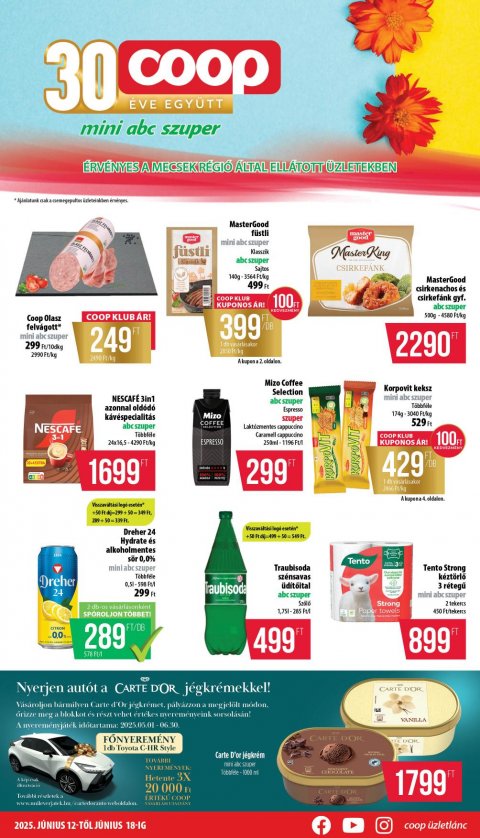 COOP Mecsek akciós újság od 11. 6. 2025 do 18. 6. 2025