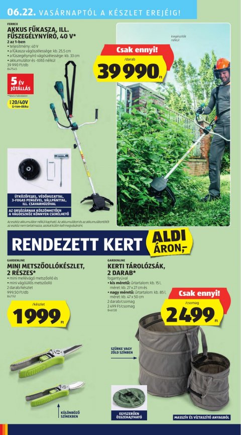 ALDI akciós újság