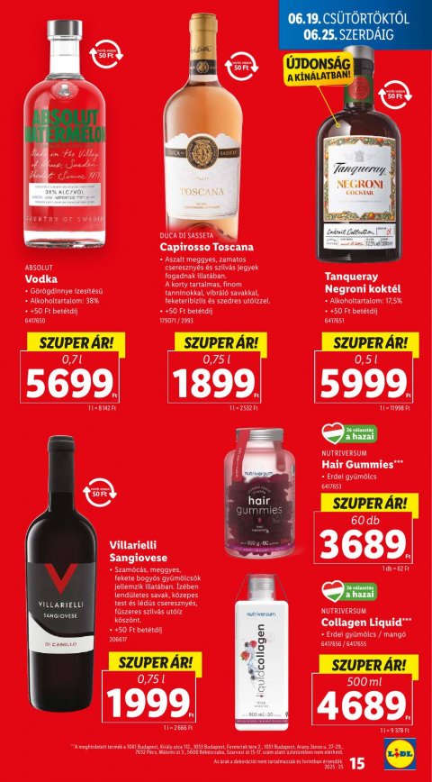LIDL akciós újság