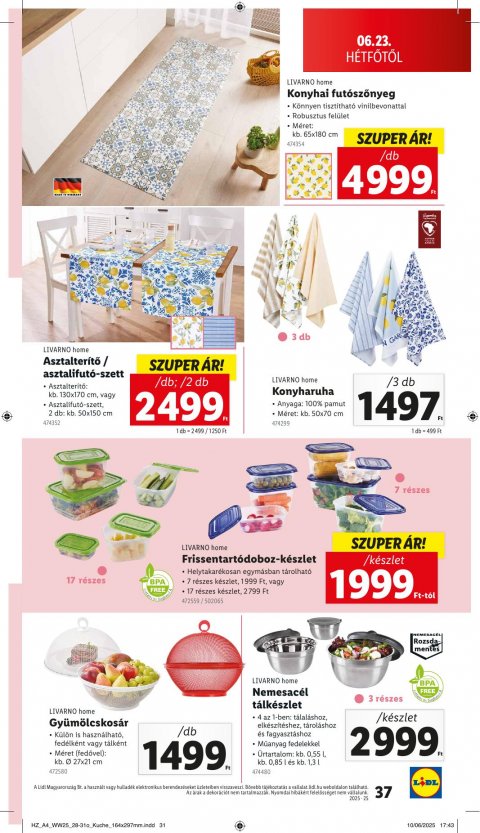 LIDL akciós újság