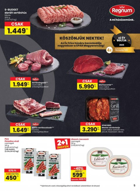 SPAR akciós újság