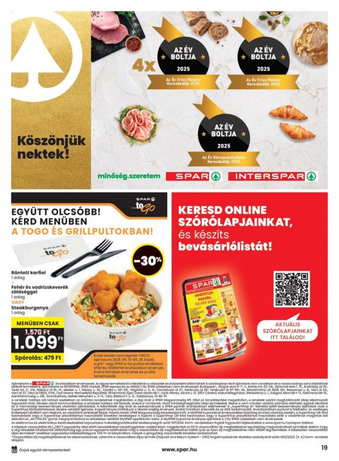 SPAR akciós újság