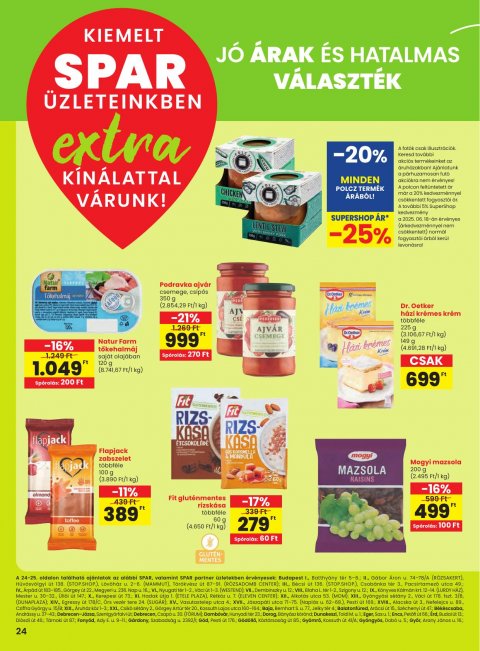 SPAR Extra akciós újság