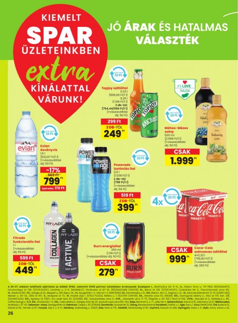 SPAR Extra akciós újság