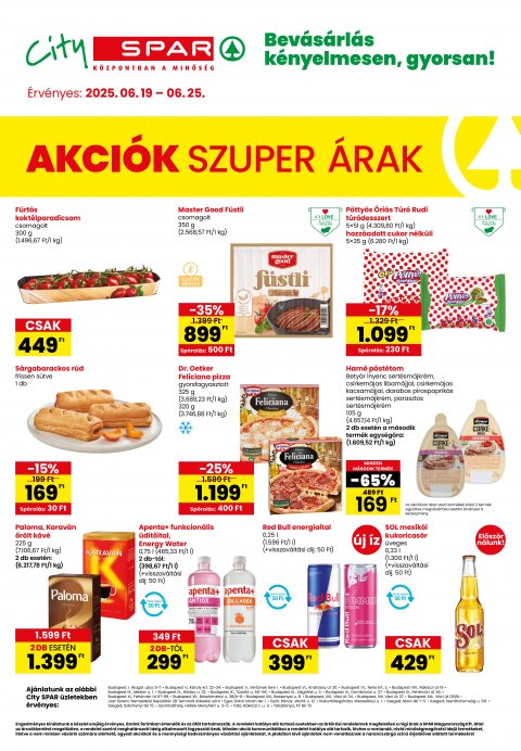 SPAR City akciós újság