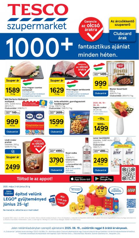 TESCO Szupermarket akciós újság
