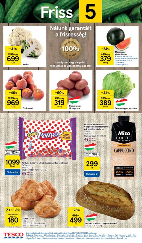 TESCO Szupermarket akciós újság